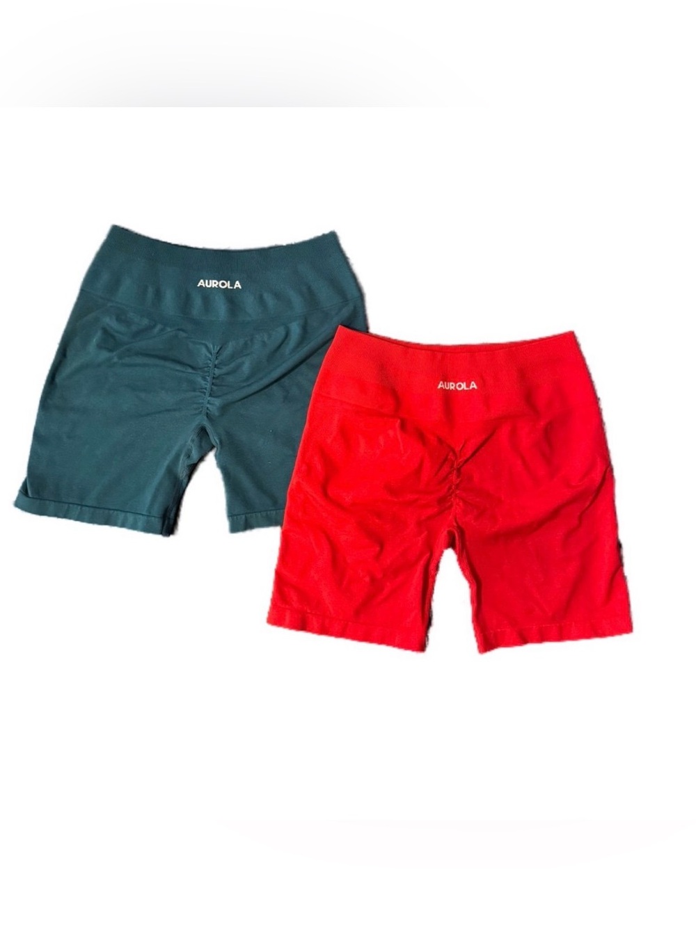 Two Pack Bundle of AUROLA Dream Workout Scrunch Shorts